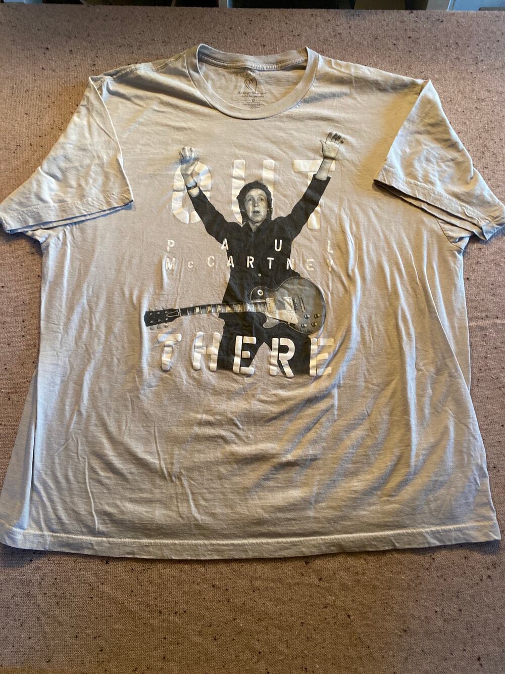 Paul McCartney Out There 2013 Tour Shirt Memphis 2XL Gray